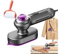 Mini Steam Iron - Crisp Clothes in Minutes, 2-in-1 Travel Steamer for Clothes, Portable Handheld Steamer, Home Dry and Wet Dual-purpose Hanging Ironing Machine (Gray)