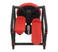 Mini stepper 2-en-1 avec fonction torsadée de hanche, charge jusqu'à 150 kg | Stepper hydraulique à domicile avec affichage LED, 2 bandes de résistance et tapis antidérapant pour fitness à domicile