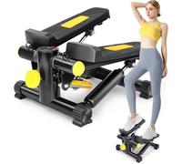 Mini stepper 2 en 1 pour la maison avec cordes de puissance, stepper Up-Down Swing Stepper avec écran LCD, entraîneur de jambes/bras, entraînement à la maison pour exercices