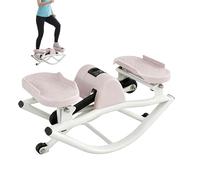 Mini Stepper - Acier Carbone 49x27x23cm | Équipement Portable Fitness, Entraîneur avec Bandes Résistance | Travail Équilibre, Jambes Et Core pour Hommes, Femmes, Maison