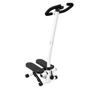 Mini stepper appareil de fitness pour la maison, stepper avec poignée, vélo d'appartement hydraulique avec bandes de résistance et écran, réglable en hauteur, jusqu'à 150 kg