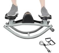 Mini stepper d'entraînement | Stepper oscillant latéral de 19,69 pouces avec corde de traction | Vélo d'appartement bas pour jambes, fesses et ventre | Appareil d'entraînement compact portable en ABS
