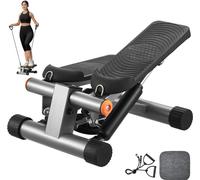 Mini stepper stepper d'escalier avec bande de résistance - appareil de fitness pour la maison - entraînement efficace pour les jambes et les fesses - compact et peu encombrant