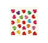 mini stickers coeurs 24 pièces