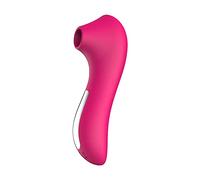 Mini Stimulateur Clitoridien Femme à Succion, 10 Modes de Stimulation, Vibromasseur Compact et Silencieux, Jouet Intime Adulte Étanche en Silicone Doux, Rose