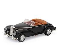 Mini Stimulation en Alliage Toy Car Roadster avec Modèle Sonore et Léger pour Les Enfants - Design Blanc Classique, Matériau écologique, Jeu Sûr et Interactif (Black)