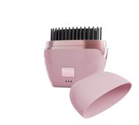 Mini Straightener, Rechargeable Wireless Portable Hair Straightener Brush, 3-Speed Temperature Control, Mini Hair Straightener for Women, Idea for Home Travel (Pink)