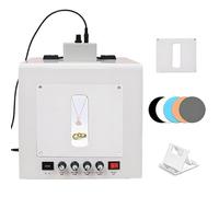 Mini Studio Photo Studio Light Box Kit avec Éclairage Dimmable et Platine Electrique 360° Luminosité Réglable pour Photographie et Vidéo