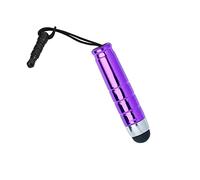 Mini Stylet, Stylet Universel Portable, avec Prise Jack de 3,5 mm, tête Douce, étanche, Court Stylet pour Smartphone, Tablette, Appareil Android, Violet