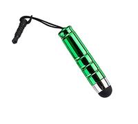 Mini Stylet Tactile Universel Portable avec Prise Jack 3,5 mm, tête Souple et élégante et étanche pour Smartphone, Tablette, Appareil Android, Vert