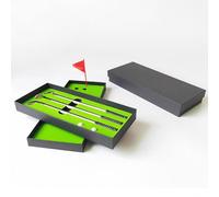 Mini Stylo À Bille De Bureau Club De Golf, Ensemble De Stylos À Bille Avec Drapeau, Cadeau De Bureau