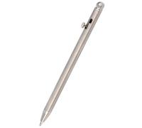 Mini Stylo à Bille, Mini Stylo en Titane Pur EDC Portable Porte-clés Stylo Signe Porte-clés Stylo Mini Porte-clés Titane Stylo à Bille Instrument d'écriture (Silver)