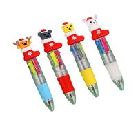 Mini stylo à bille multicolore 4 en 1, stylo à-Série de Noël 8 4