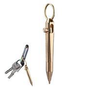 Mini stylo à bille - Stylo de voyage avec poche courte à talon - Mini stylo en laiton - Stylo à signature portable et filigrane - Petits stylos courts - Stylo portefeuille - Petit stylo à bille avec