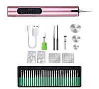 Mini stylo de gravure électrique pour métal, bois, verre, plastique, outil compact rechargeable avec 30 embouts, 3 lames de scie, et chargement USB, différents modèles inclus pour projets de bricolage