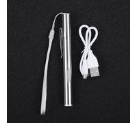 Mini stylo de poche rechargeable par USB, idéal pour les aventures en plein air, corps en acier inoxydable, lumière LED brillante