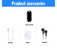 Mini stylo enregistreur vocal numérique avec pendentif",dictaphone audio activé par USB,espion micro,régule 3 joueurs,petit son,"8 Go-32 Go - Type Voice recorder-32 GO