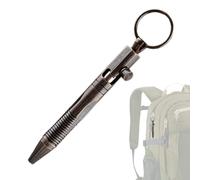 Mini Stylo Voyage - Porte-clés Laiton Design Élégant, Stylo à bille compact léger portable, Écriture fluide sur papiers, Idéal cadeau partenaire client ami | Accessoire pratique for poche sac sac