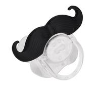 Mini sucette portable à lèvres mignonnes et barbe en silicone écologique de qualité alimentaire pour nourrissons, conception ergonomique avec couvercle anti-poussière, pour une (11 curly beard)