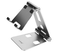 Mini Support Bureau Pliable Argent pour Smartphone,