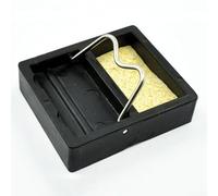 Mini support de fer à souder électrique avec éponge à souder pour fer à repasser de type crayon, compact 4,6 x 3,9 x 1,2 cm, organisateur d'outils pour la maison et