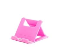 Mini support de téléphone portable universel pliable en plastique pour iPhone 17 16 15 14 13 12 Xiaomi Samsung (rose)