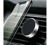 Mini support magnétique de téléphone portable pour grille d'aération de voiture pour iPhone 17 16 15 14 13 12 Pro Max Samsung Xiaomi Smartphone (blanc)