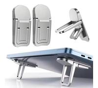 Mini support pour ordinateur portable, pliable et léger, ergonomique, avec refroidissement ventilé, convient aux ordinateurs portables et claviers de 10 à 17,3", argenté