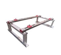 Mini support universel pour climatiseur - Support robuste en acier inoxydable avec absorption des chocs pour climatiseurs extérieurs - Support de condensateur durable pour une stabilité supérieure