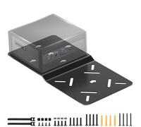 Mini support VESA / mur/sous bureau compatible avec Intel NUC Gen 13 Pro 12 Pro 11 10 8 7 6 5, gestion des câbles incluse (noir)