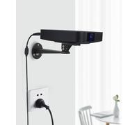 Mini Support Vidéoprojecteur Mural,20Cm Acier Carbone - 360° Réglable Support De Plafond Videoprojecteur Avec Des Vis M4 Pour Caméra/Projecteur/Webcam,Noir