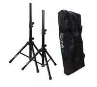 Mini supports d'enceintes avec housse - hauteur max 1.20M / Charg 30 kg - IBIZA SS01B-MINI