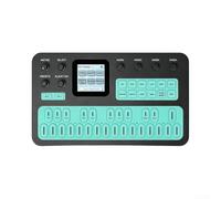 Mini synthétiseur FM numérique compact 27 touches 12 polyphonies avec 32 algorithmes et haut-parleur intégré (FM-1 Noir-vert)