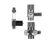 Mini système de régulateur Co2 for Aquarium, réducteur dioxyde carbone, cylindre, électrovanne, accessoires for, fournitures for bols poissons, plantes(Black)
