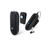 Mini Système Micro Cravate sans fil, LENSGO LWM-318C Microphone Lavalier sans fil Omnidirectionnel UHF 20 Canaux avec 1 Émetteur/1 Récepteur pour Canon Nikon DSLR Caméra iPhone Android Smartphone-Noir