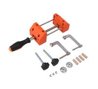 Mini Table Clamp | 360 Degree Rotation Steel Vise for Drilling/DIY/Repair | Universal Bench Clamp with Cork Pads & Strong Grip