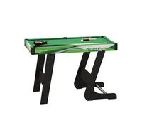 Mini table de billard pliable avec accessoires - dim. 104L x 55,5l x 68H cm - acier MDF noir vert