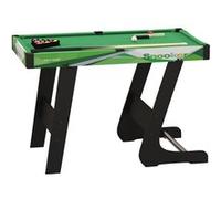 Mini table de billard pliable avec accessoires - dim. 104L x 55,5l x 68H cm - acier MDF noir vert Vert G