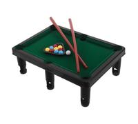 Mini Table de Billard pour Garçon et Filles, Jeu de Table Bureau | 11 Billes, Triangle et Deux Queues Inclus, Plastique Abs Floqué, 27x19x9cm