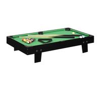 vidaXL Mini table de billard 3 pieds 92x52x19 cm Noir et vert