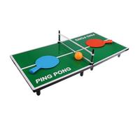 Mini Table De Ping Pong 62 X 30,5 X 7 Cm Avec 2 Raquettes, 1 Balle Et Un Filet Tennis De Table De Bureau Cadeau De Noël Vert