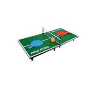 Mini Table De Ping Pong 62 X 30,5 X 7 Cm Avec 2 Raquettes, 1 Balle Et Un Filet Tennis De Table De Bureau Cadeau De Noël Vert
