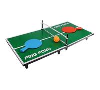 Mini Table de ping Pong 62 x 305 x 7 cm avec 2 Raquettes 1 Balle et Un Filet Tennis de Table de Bureau Hobby Tech[14256]