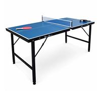 Mini Table de ping Pong Pliable 150x75cm Indoor, avec 2 Raquettes et 3 balles