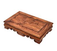 Mini table de prière thaïlandaise en bois sculpté pour autel, table puja rectangulaire, statue de Bouddha, support, socle d'adoration, table à socle basse, étagère magique en bois