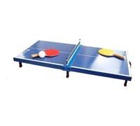 Set mini table de ping pong - SCHILDKRÖT - Mini-table 68x33x9 cm - 2 mini-raquettes PVC - Balle ABS - Filet - Table pliable