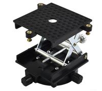 Mini table élévatrice en ciseaux 9 x 12,5 cm pour physique/chimie | Matériau en aluminium de qualité supérieure - Base en plastique - Construction de qualité laboratoire