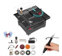 Mini Table Saw, Multi-functional Table Saw,Mini Table Saw For Crafts,Portable Adjustable Cutting Sanding Engraving Drilling All-in-One Machine,Mini Table Saw For Wood Cutting
