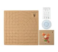 Mini Table - Tableau pour projets Portable à Double Face 20 x 20 cm | Créez des créations avec des nœuds, Projet de Bracelet avec Instructions incluses