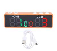 Mini Tableau de Bord numérique Portable avec Affichage LED électronique à 6 Chiffres alimenté par Batterie avec Buzzer pour Jeux de société, échecs, Sport, matériau ABS
